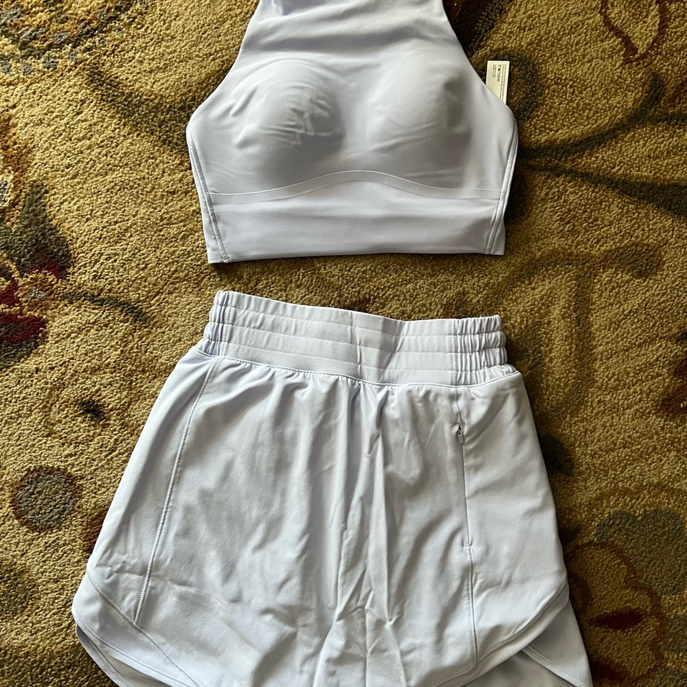 NEW!! LULULEMON HOTTY HOT SKIRT & CLOUD BRA SET